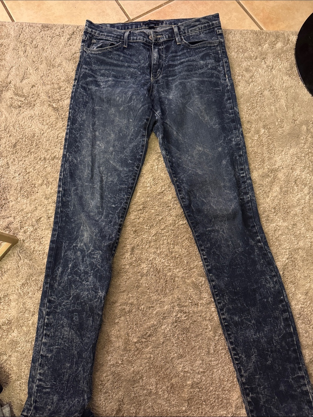 Flying Monkey Women's Skinny Jeans in Washed Dark Blue